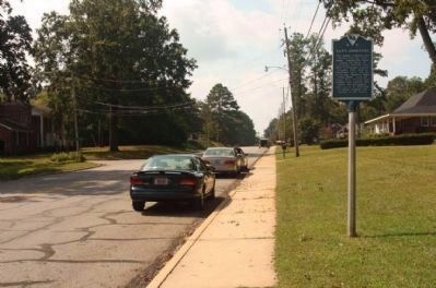 Tutt Cemetery Marker, looking south on Penn Street image. Click for full size.