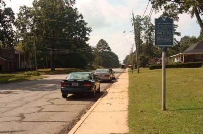 Tutt Cemetery Marker, looking south on Penn Street. Click for full size. Tutt Cemetery Marker, looking south on Penn Street image. Click for full size.