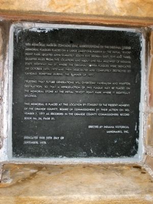Side Small Plaque - - 'Memorial Moved' image. Click for full size.