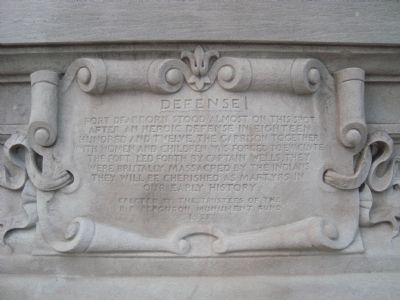 Fort Dearborn Marker. Click for full size. Fort Dearborn Marker image. Click for full size.