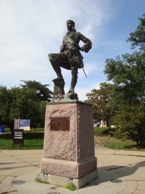 La Salle statue in Lincoln Park image. Click for full size.
