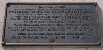 Chicago River Marker image. Click for full size.