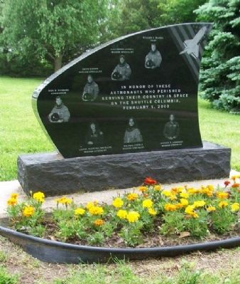 Astronauts of the Shuttle Columbia Memorial. Click for full size. Astronauts of the Shuttle Columbia Memorial image. Click for full size.