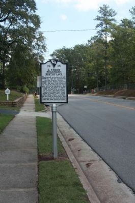 J. Strom Thurmond Birthplace Marker, looking east along Columbia Road (SC 23) image. Click for full size.