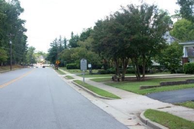 J. Strom Thurmond Birthplace Marker, looking west on Columbia Road. Click for full size. J. Strom Thurmond Birthplace Marker, looking west on Columbia Road image. Click for full size.