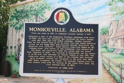 Monroeville, Alabama Marker (Front) image. Click for full size.