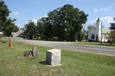 Old Federal Road Marker in Burnt Corn, Alabama image. Click for full size.