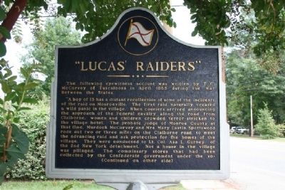 "Lucas Raiders" Marker (Front) image. Click for full size.