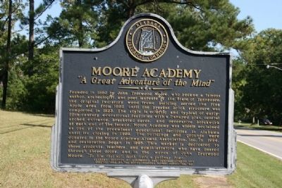 Moore Academy Marker. Click for full size. Moore Academy Marker image. Click for full size.