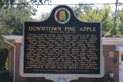 Downtown Pine Apple Marker (Reverse) image. Click for full size.