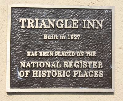 Triangle Inn Marker image. Click for full size.