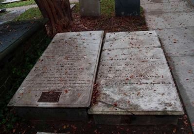 Edward & Sarah Rutledge Tombstones image. Click for full size.