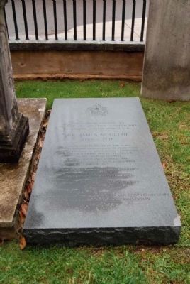 Dr. James Moultrie Tombstone image. Click for full size.
