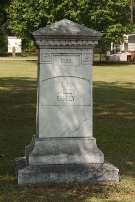 The Salley Family Marker image. Click for full size.