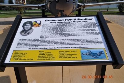 Grumman F9F-5 Panther Marker image. Click for full size.