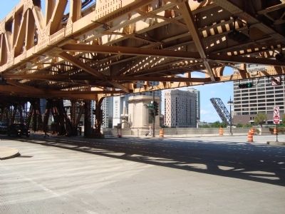 The Wacker Drive Monument. Click for full size. The Wacker Drive Monument image. Click for full size.