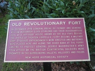 Old Revolutionary Fort Marker image. Click for full size.