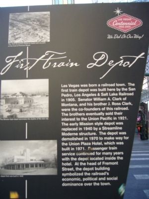 First Train Depot Marker image. Click for full size.