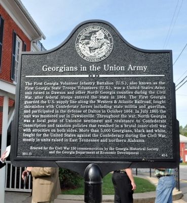Georgians in the Union Army Marker image. Click for full size.