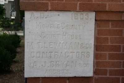 Old Monroe County Courthouse Cornerstone image. Click for full size.