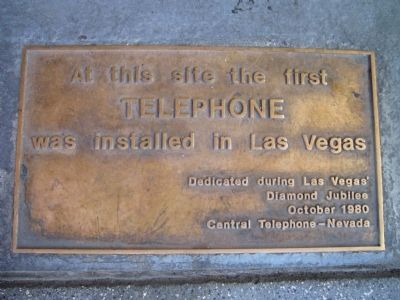 The First Telephone Marker image. Click for full size.