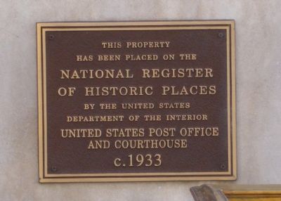 United States Post Office and Courthouse Marker. Click for full size. United States Post Office and Courthouse Marker image. Click for full size.