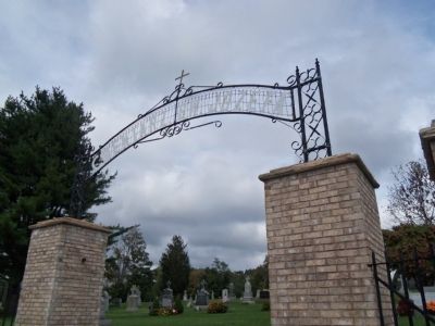 Gate to St. Joseph's Cemetery image. Click for full size.