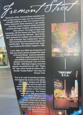 Fremont Street Marker <i>side B</i>. Click for full size. Fremont Street Marker <i>side B</i> image. Click for full size.