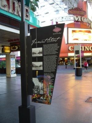 Fremont Street Marker <i>side A</i>. Click for full size. Fremont Street Marker <i>side A</i> image. Click for full size.
