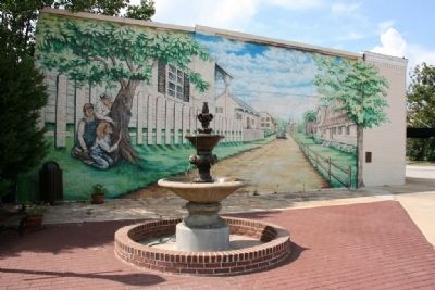 Mural of Monroeville by artist Joe Wilson.. Click for full size. Mural of Monroeville by artist Joe Wilson. image. Click for full size.