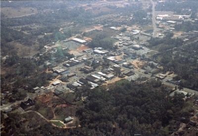 Aerial view of downtown Monroeville, Alabama.. Click for full size. Aerial view of downtown Monroeville, Alabama. image. Click for full size.