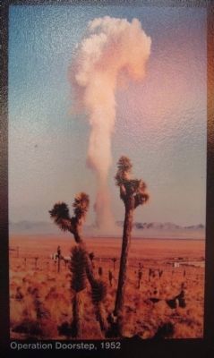 Photo on Atomic Testing Marker image. Click for full size.
