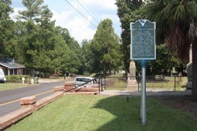 First Baptist Church / Village Cemetery Marker looking north on Church Street image. Click for full size.