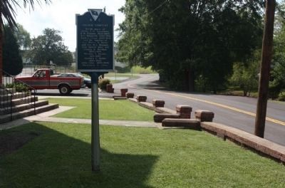 First Baptist Church / Village Cemetery Marker, looking south along Church Street image. Click for full size.