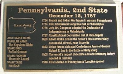 Pennsylvania, 2nd State Marker image. Click for full size.