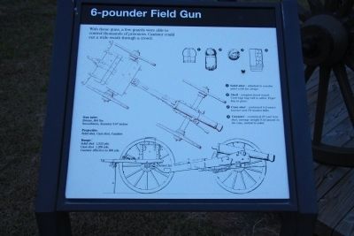 6 - pounder Field Gun Marker image. Click for full size.