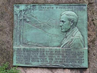 Stephen Tyng Mather Marker. Click for full size. Stephen Tyng Mather Marker image. Click for full size.