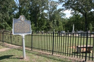 Puryearville Marker and Cemetery image. Click for full size.
