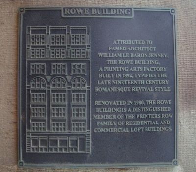 Rowe Building Marker image. Click for full size.