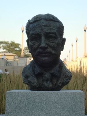 Bust of Aaron Montgomery Ward image. Click for full size.