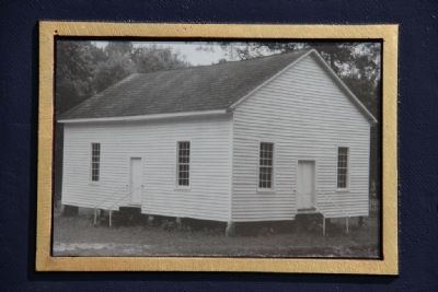Picture on the marker of Indian Springs Baptist Church. Click for full size. Picture on the marker of Indian Springs Baptist Church image. Click for full size.