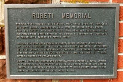 Rubeti Memorial Marker image. Click for full size.