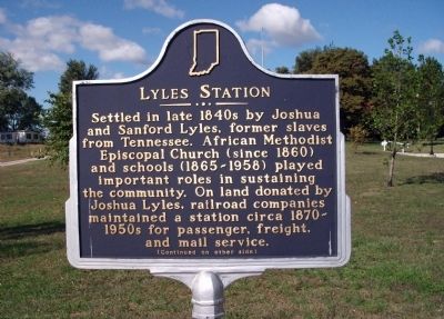 Side 'One' - - Lyles Station Marker image. Click for full size.