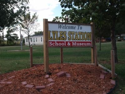 Sign - - Lyles Station School & Museum image. Click for full size.