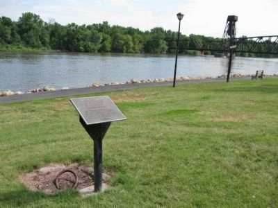 Mississippi Marker and Mooring Ring. Click for full size. Mississippi Marker and Mooring Ring image. Click for full size.
