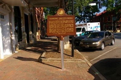 Banking Institutions Marker. Click for full size. Banking Institutions Marker image. Click for full size.
