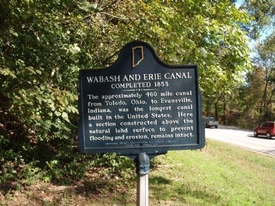 Obverse Side - - Wabash and Erie Canal Completed 1853 Marker image. Click for full size.