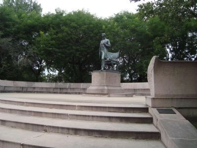 Abraham Lincoln Monument Marker. Click for full size. Abraham Lincoln Monument Marker image. Click for full size.
