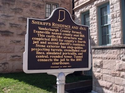 Side 'One' - - Sheriff's Residence and Jail Marker image. Click for full size.