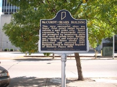 Side 'Two' - - McCurdy - Sears Building Marker image. Click for full size.